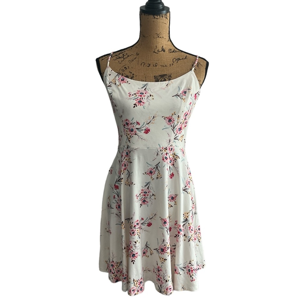 Spring floral sun dress